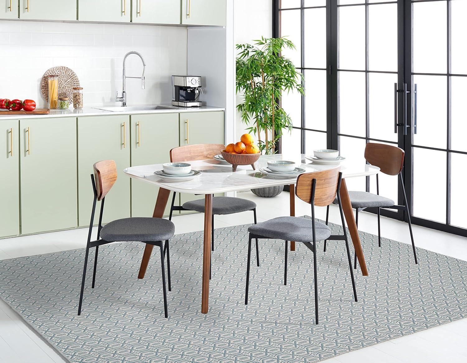 Montauk MTK333 Hand Woven Indoor Accent Rug - Ivory/Blue - 3'x5' - Safavieh.