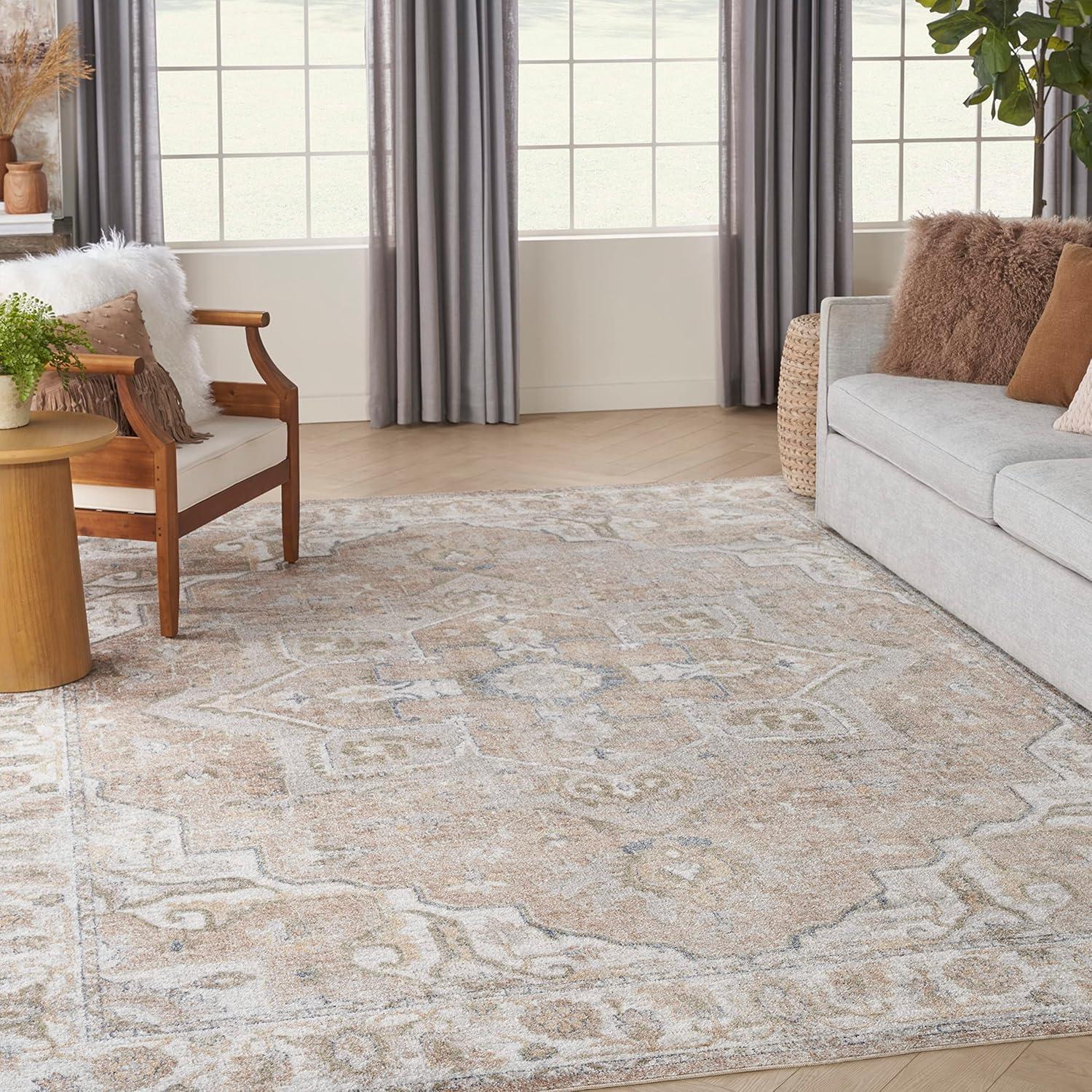 Nourison Washable Astra Vintage Medallion Indoor Flatweave Area Rug