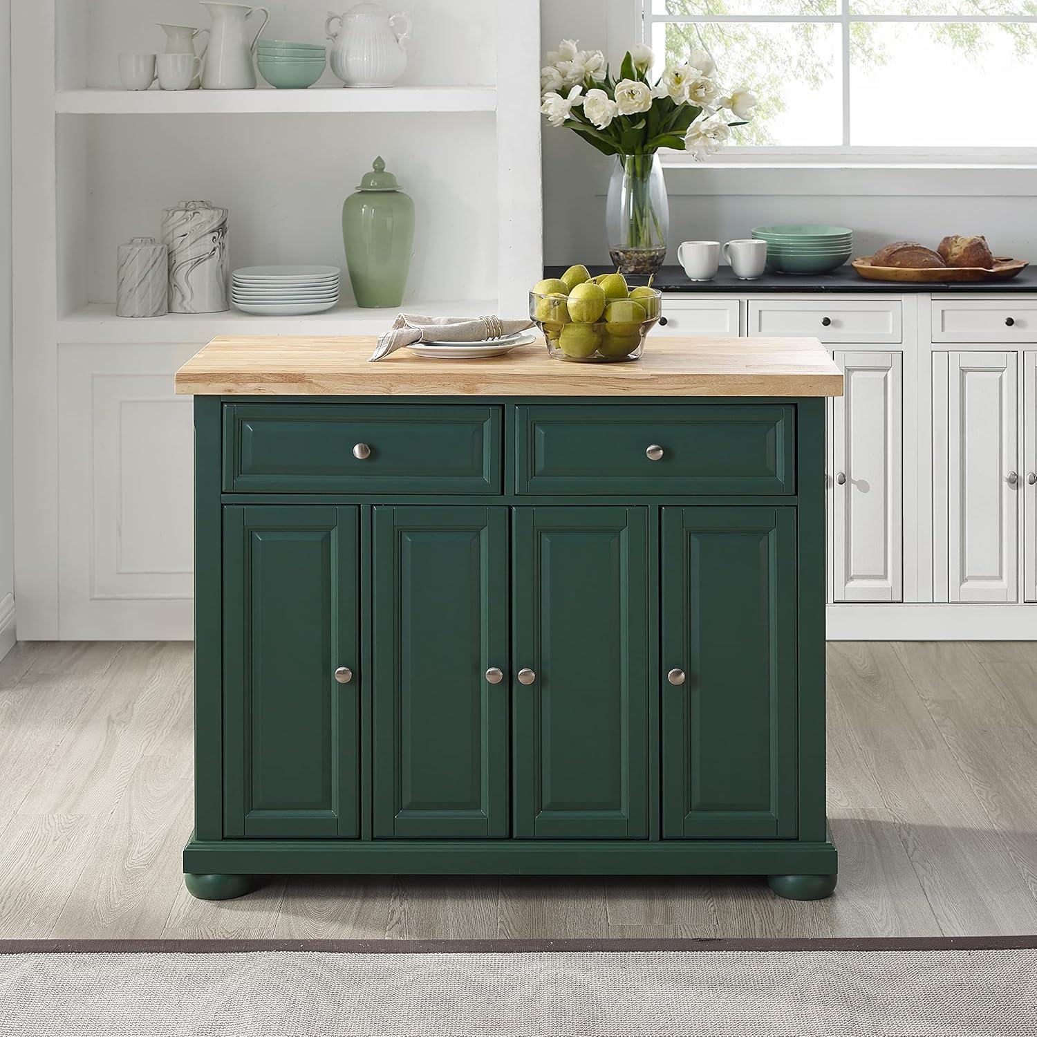 Madison Solid Wood Top Kitchen Island