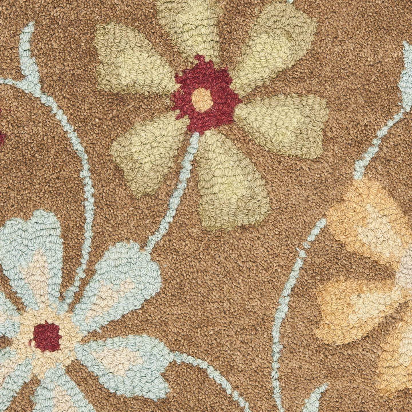 Blossom BLM784 Hand Hooked Accent Rug - Camel/Multi - 2'x3' - Safavieh.