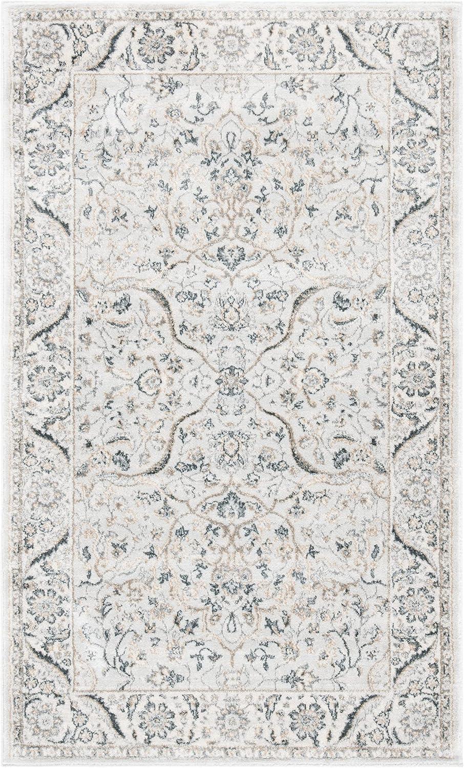 Isabella ISA912 Power Loomed Area Rug - Cream/Beige - 6'x9' - Safavieh.