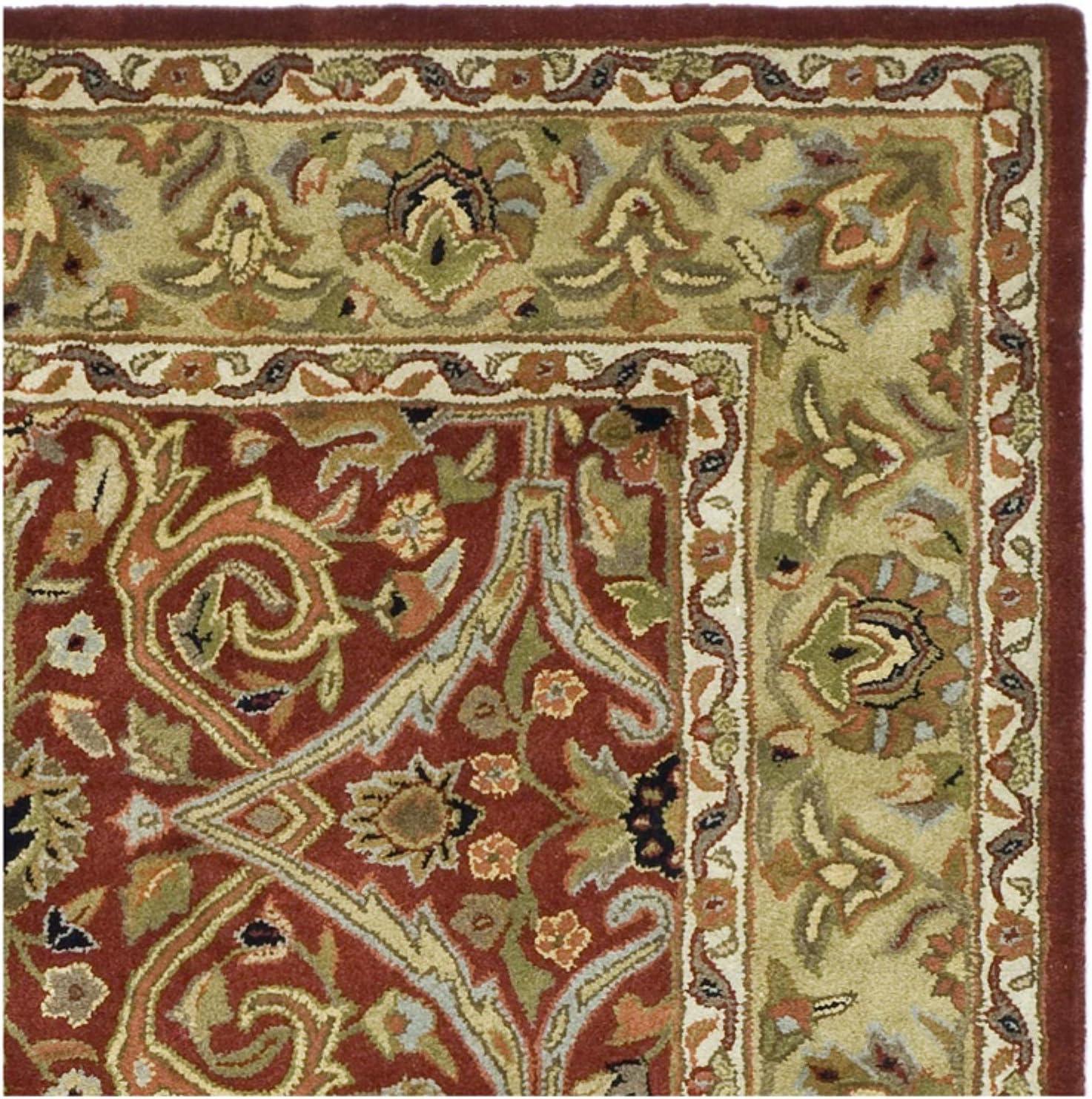SAFAVIEH Heritage Oslo Traditional Wool Area Rug, Red/Gold, 8'3" x 11'