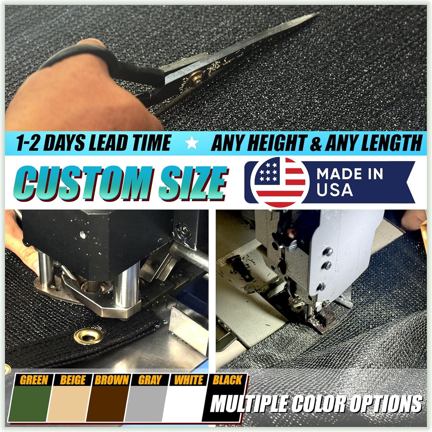 ColourTree Colour Tree Privacy Screen & Windscreen Fabric Cover – Durable Outdoor Fence Protection, UV-Resistant, Easy Installation