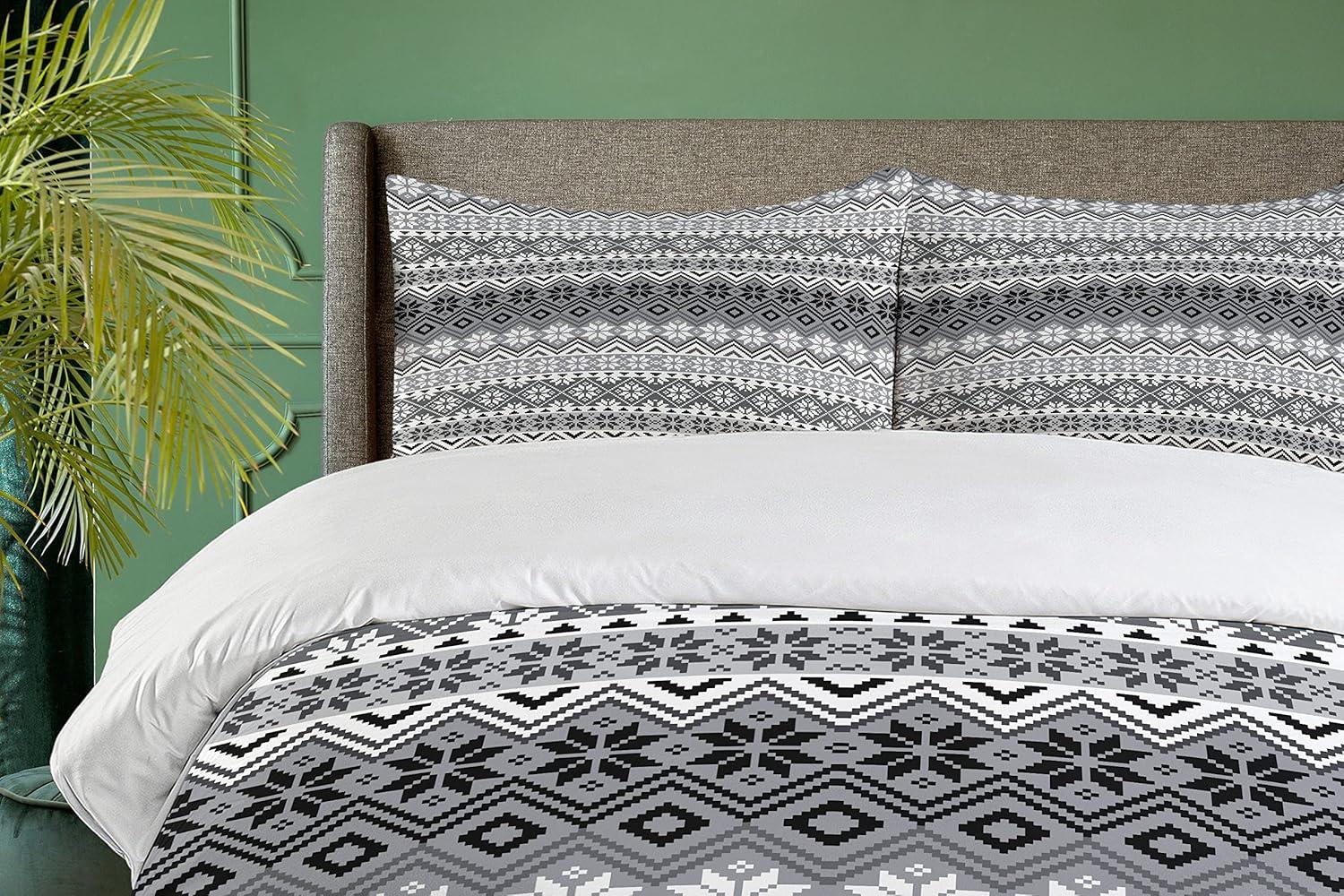 Rustic Geometric Shapes Duvet Cover Set