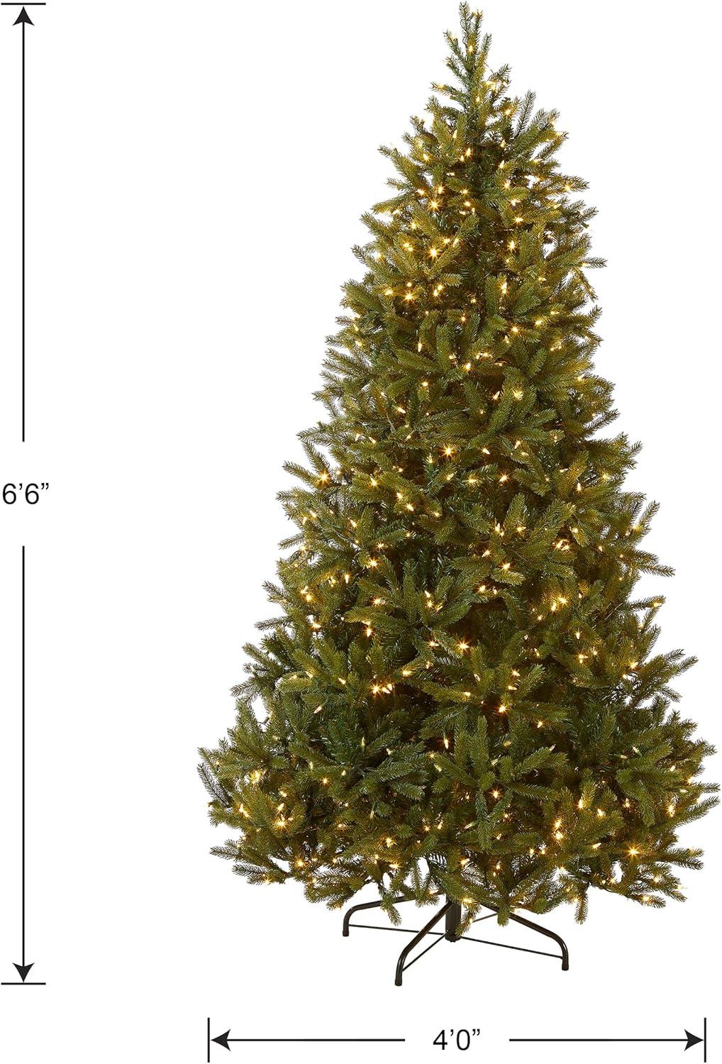 Prelit Jersey Fraser Fir Artificial Christmas Tree Dual Color Lights - National Tree Company