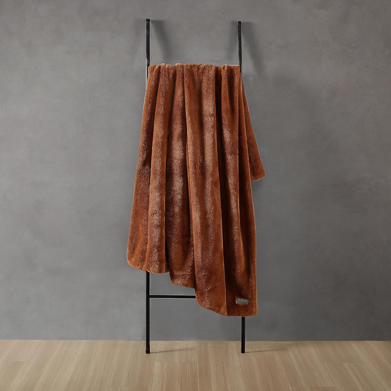 Kenneth Cole Kenneth Cole Faux Fur Solid Throw Blankets