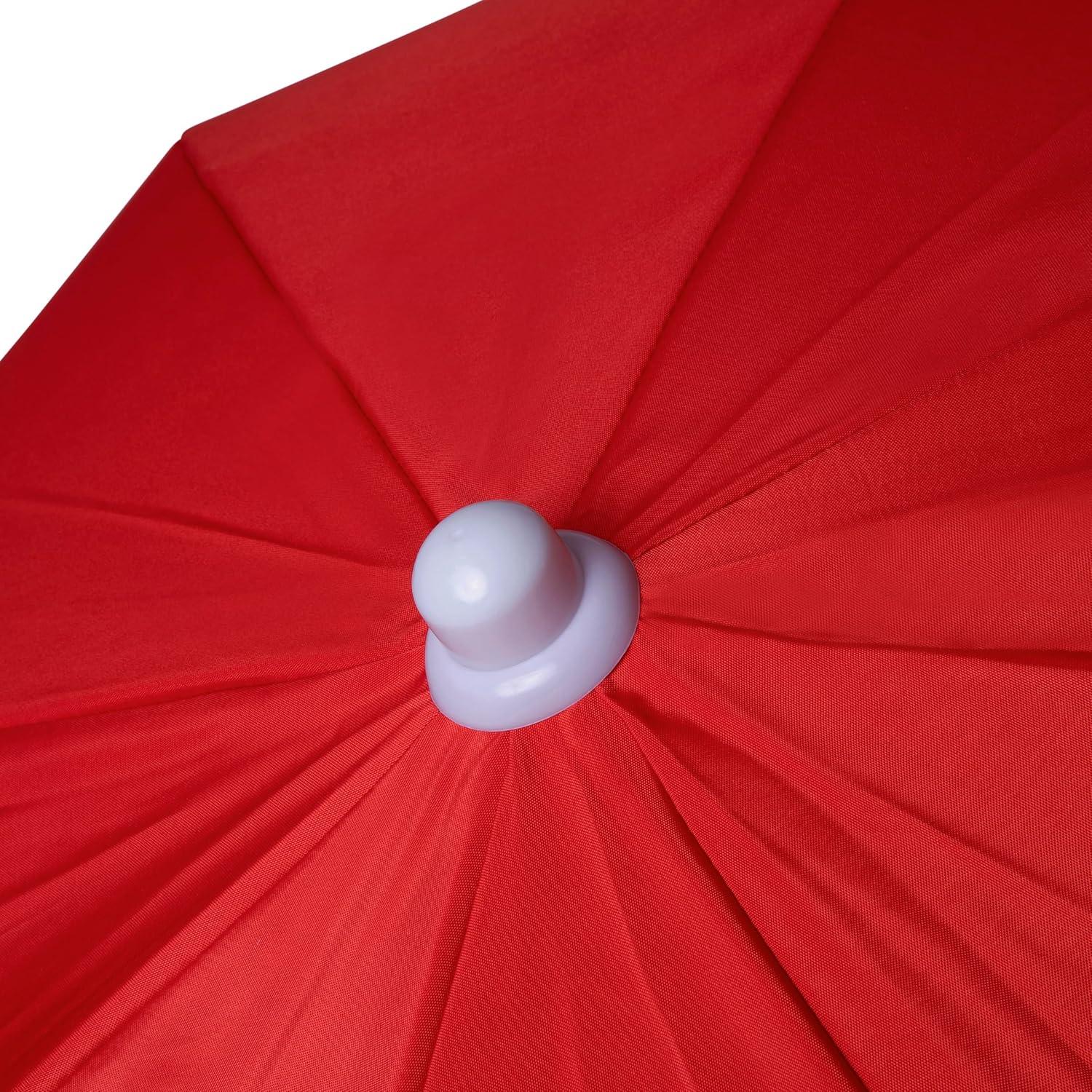 PICNIC TIME Outdoor Canopy Sunshade Beach Umbrella 5.5', Small Patio Umbrella, Beach Chair Umbrella