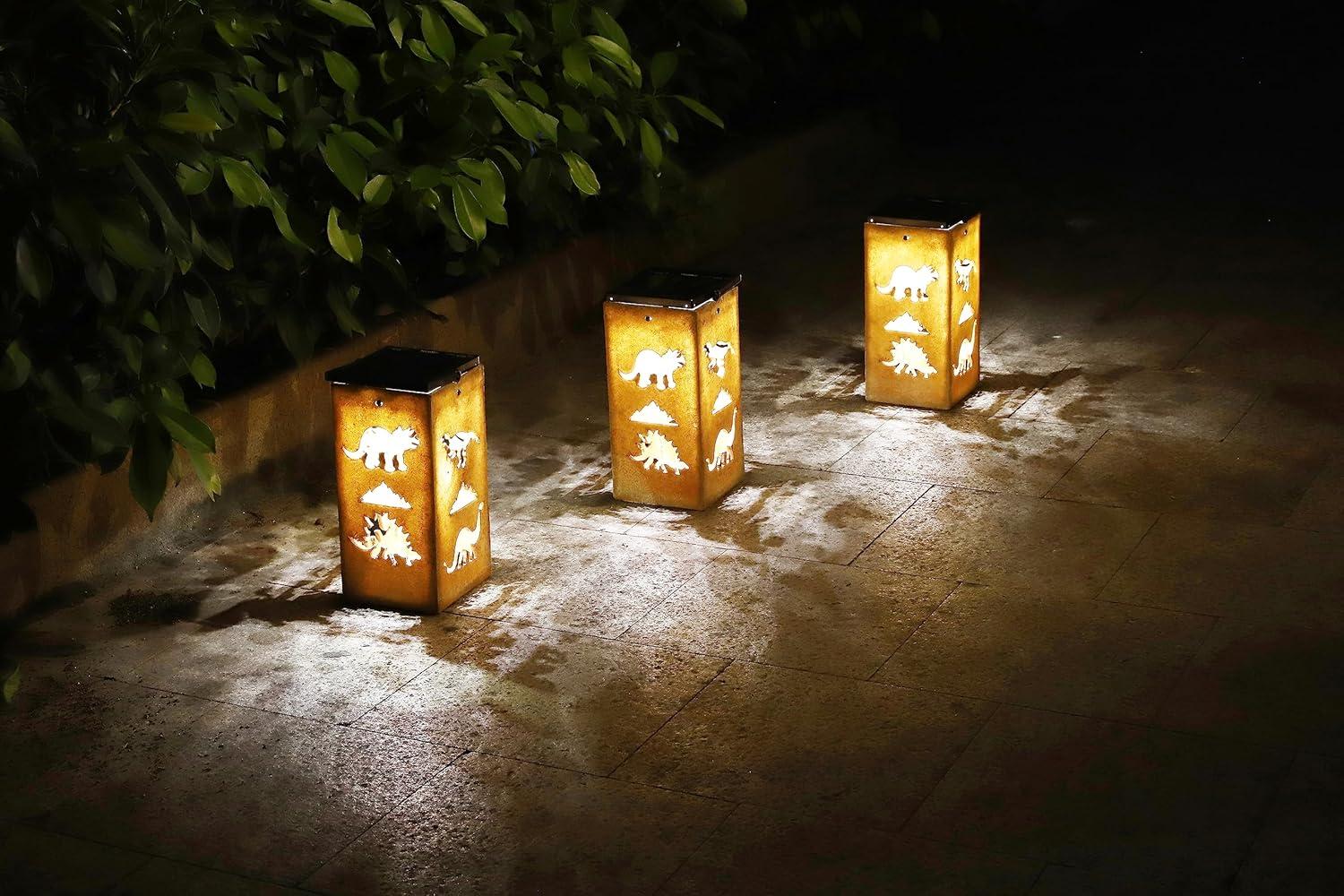 Techko Solar Themed Silhouette Indoor/Outdoor Garden Décor Lantern