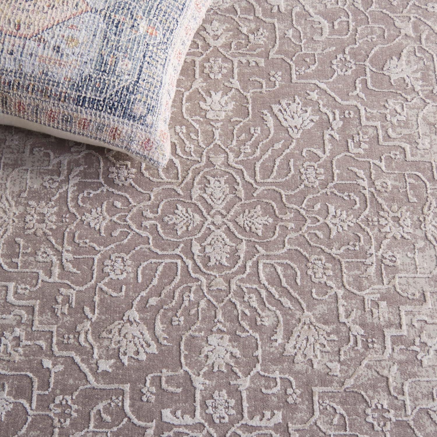 SAFAVIEH Reflection Dolkar Traditional Area Rug, Beige/Cream, 12' x 12' Square