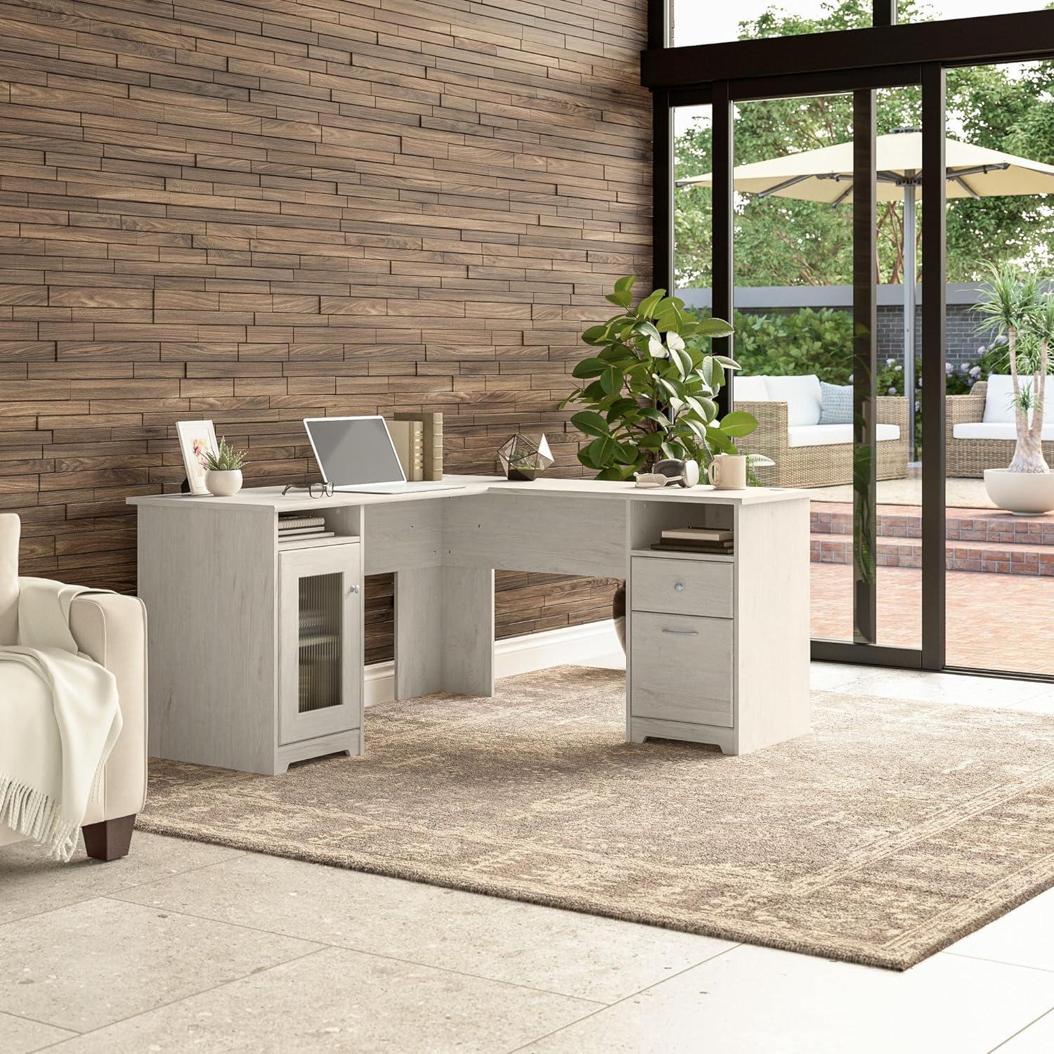 Shelonda L-Shaped Executive Desk