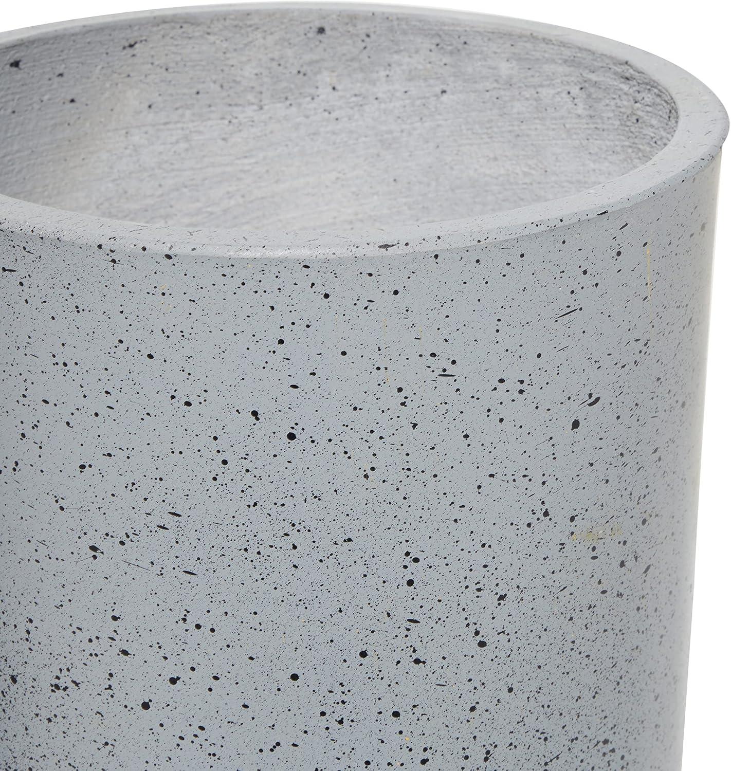 DecMode 12 In. Planter, MGO, Light Grey, 2 - Pieces