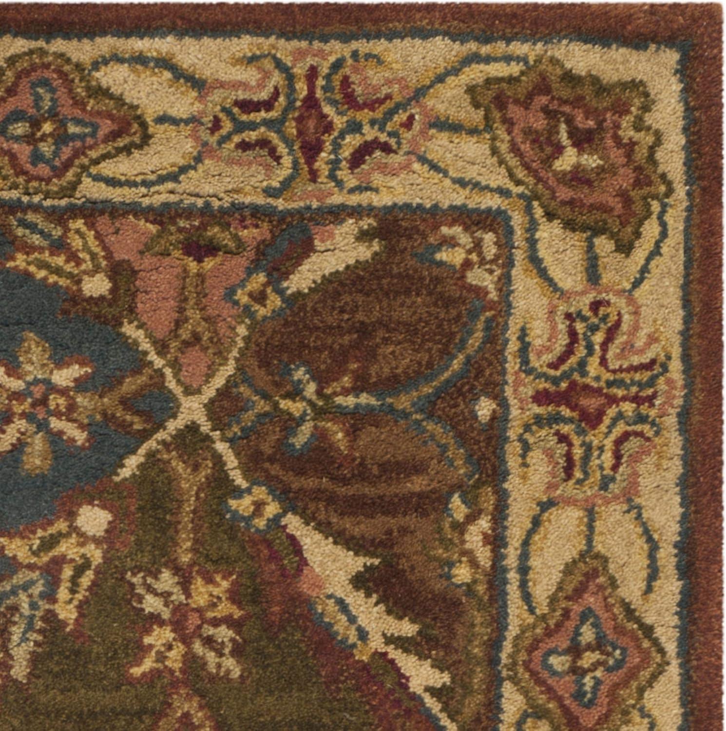 SAFAVIEH Heritage Abbey Traditional Wool Area Rug, Beige, 6' x 9'