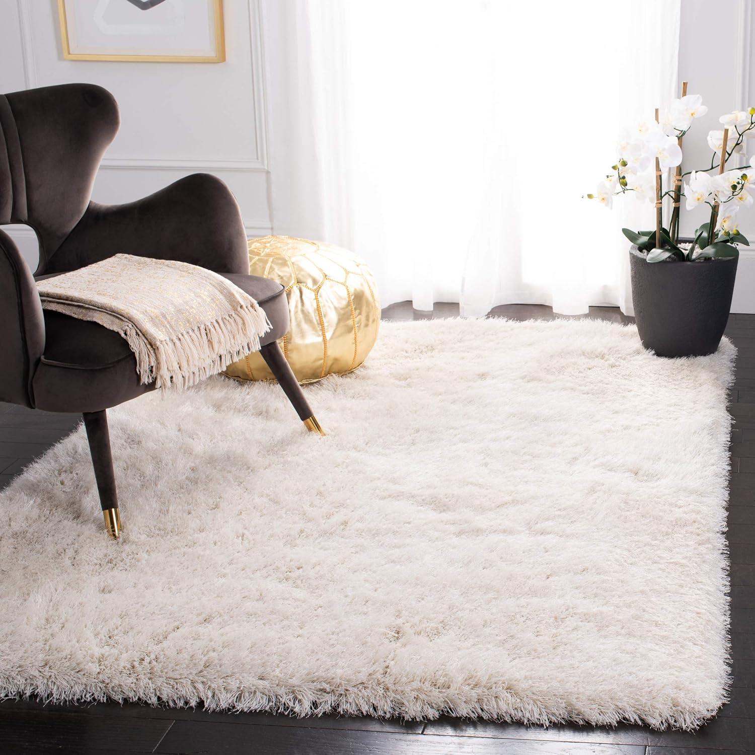 Shag SG256 Hand Tufted Indoor Accent Rug - Taupe - 2'x3' - Safavieh.