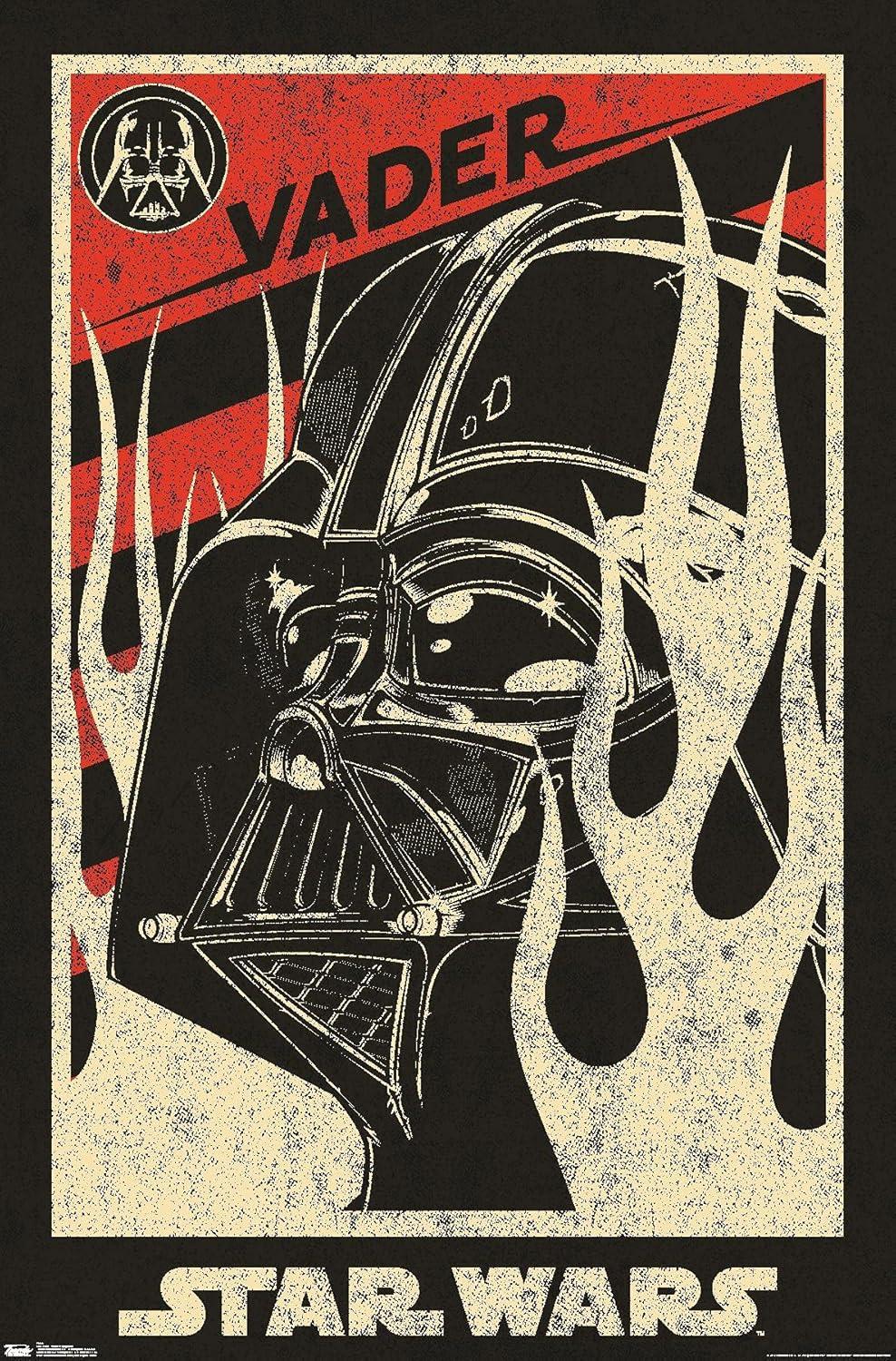 34" x 22" Star Wars: Saga Vader Propaganda Premium Poster - Trends International