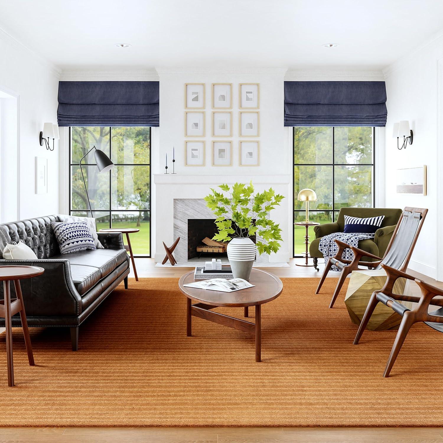 Ebern Designs Southwest Striped Wool Area Rug