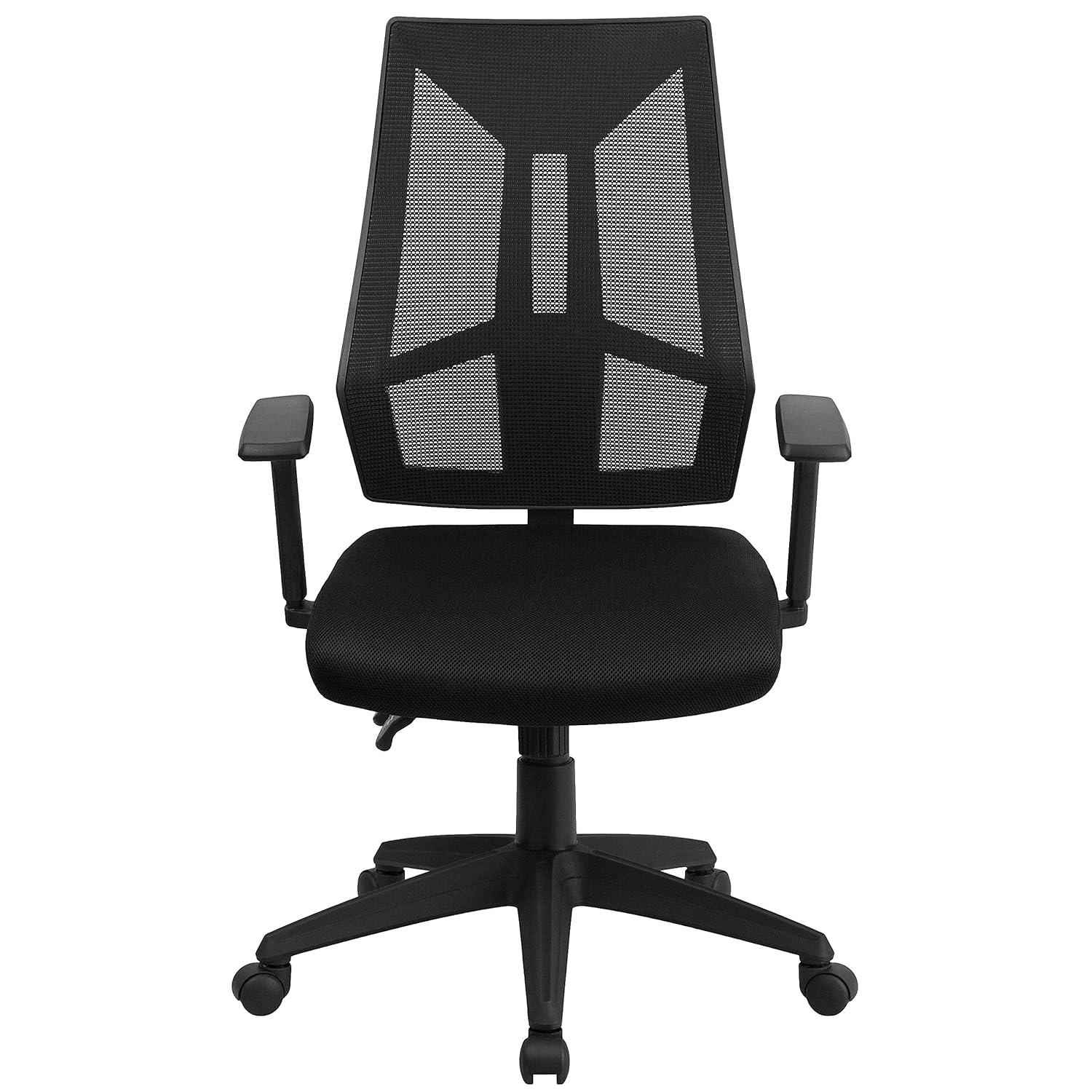 Flash Furniture High Back Mesh Multifunction Swivel Ergonomic Office Chair - Flip Up Arms