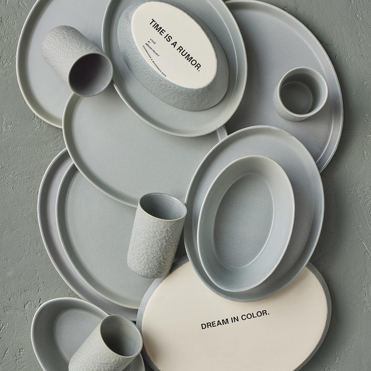 Stone by Mercer Project Katachi 16-Piece Dinnerware Set Stoneware