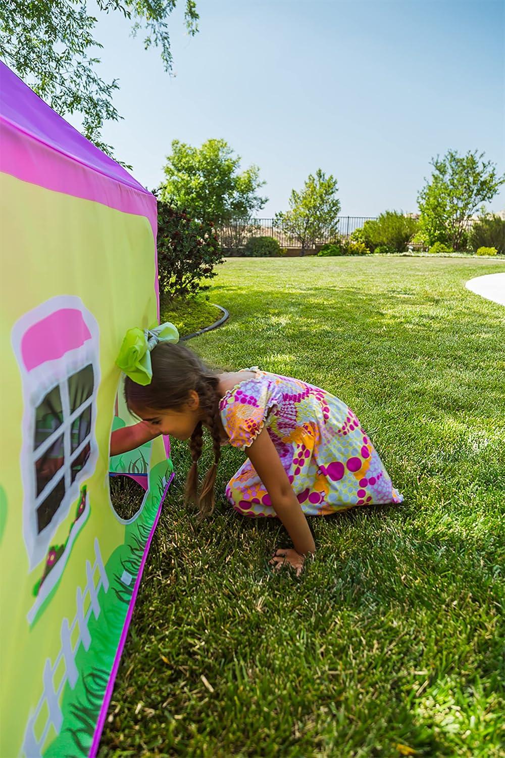 Lil' Cottage House Play Tent with Garden Graphics