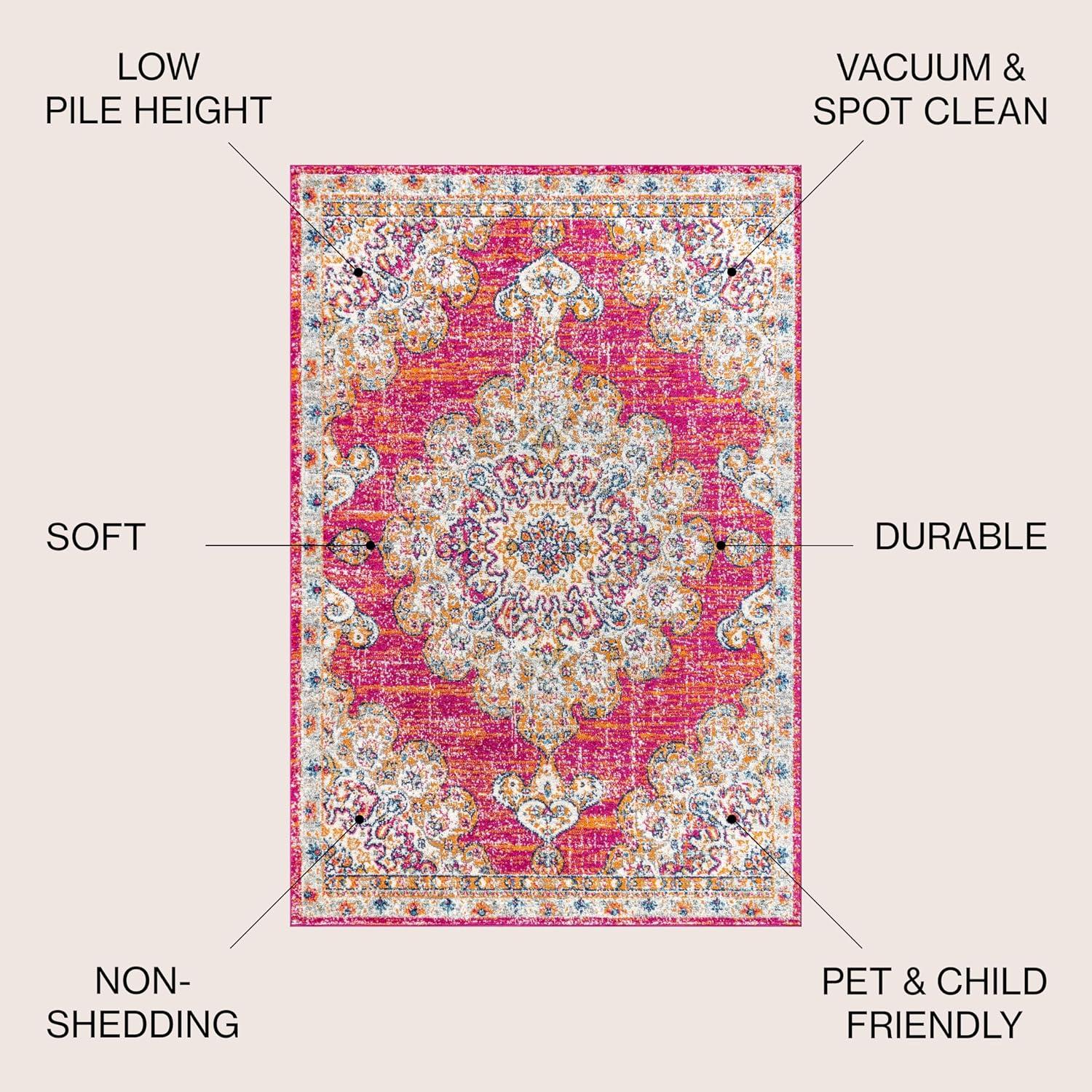 Bohemian FLAIR Boho Vintage Medallion Area Rug - JONATHAN Y