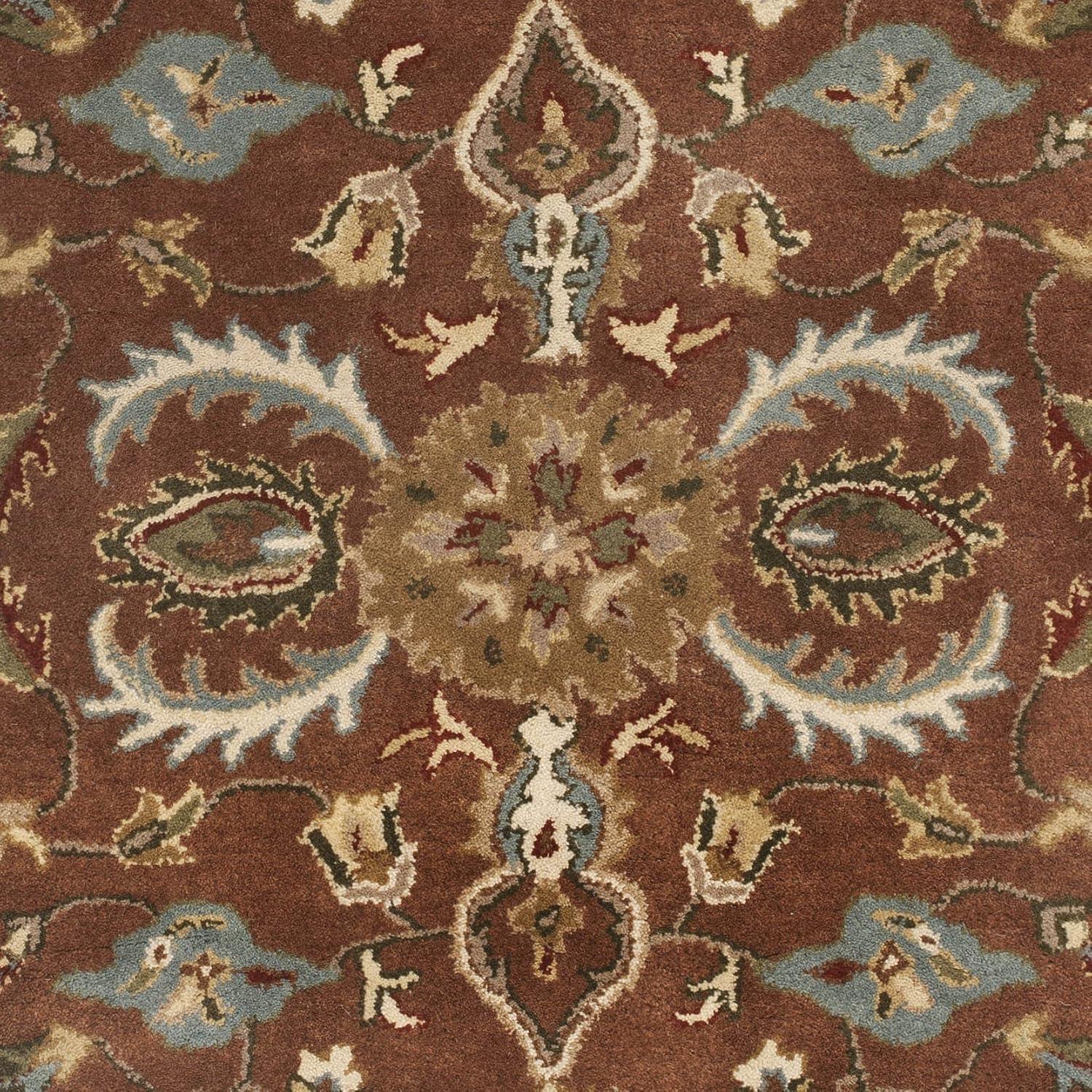Luscious Blue Heritage 4' x 6' Hand-Tufted Wool Area Rug