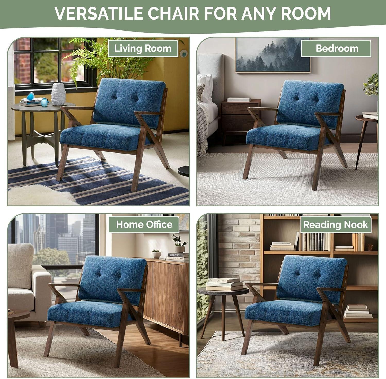 Desi Retro Button Tufted Armchair