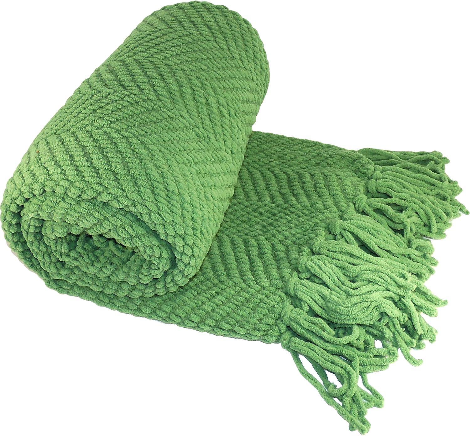 Home Soft Things Tweed Knitted Throw Blanket