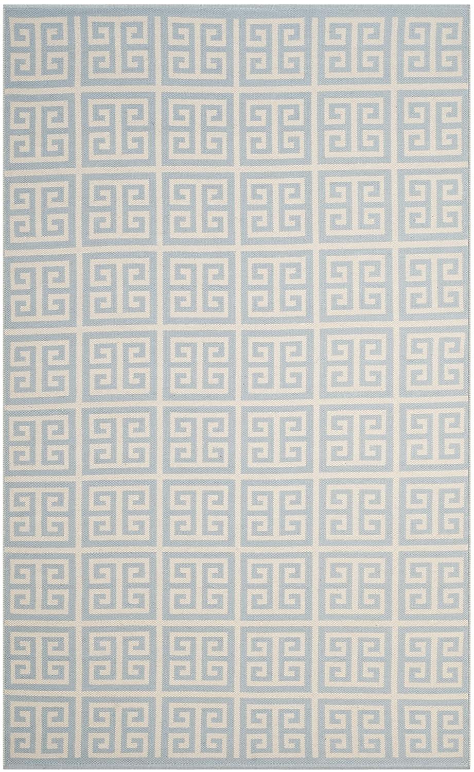 Montauk MTK724 Hand Woven Area Rug - Light Blue/Ivory - 4'x6' - Safavieh.