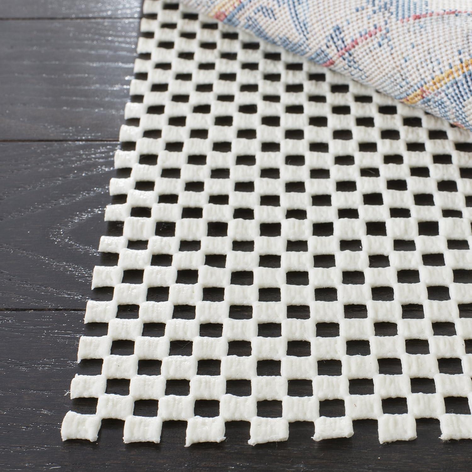 Grid Pad PAD111 Power Loomed Indoor Rug Pad - White - 2' x 8' - Safavieh