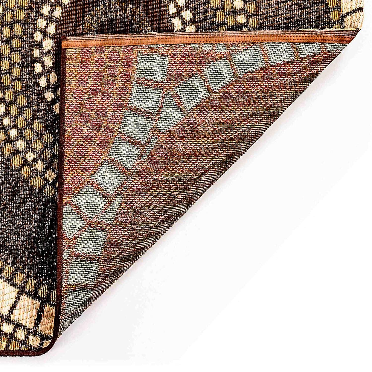 Liora Manne Marina Circles Indoor/Outdoor Rug Brown 2'7" x 4'3"