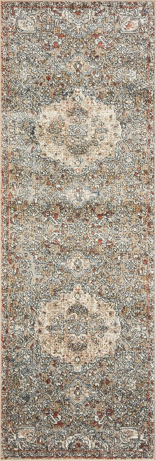 Loloi II Saban SAB-07 Oriental Straw / Beige Area Rug 3'-9" x 3'-9" Round