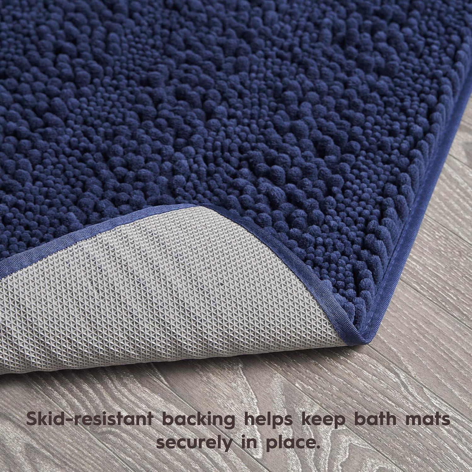 Laura Ashley Astor Chenille Non-Slip Bath Mat