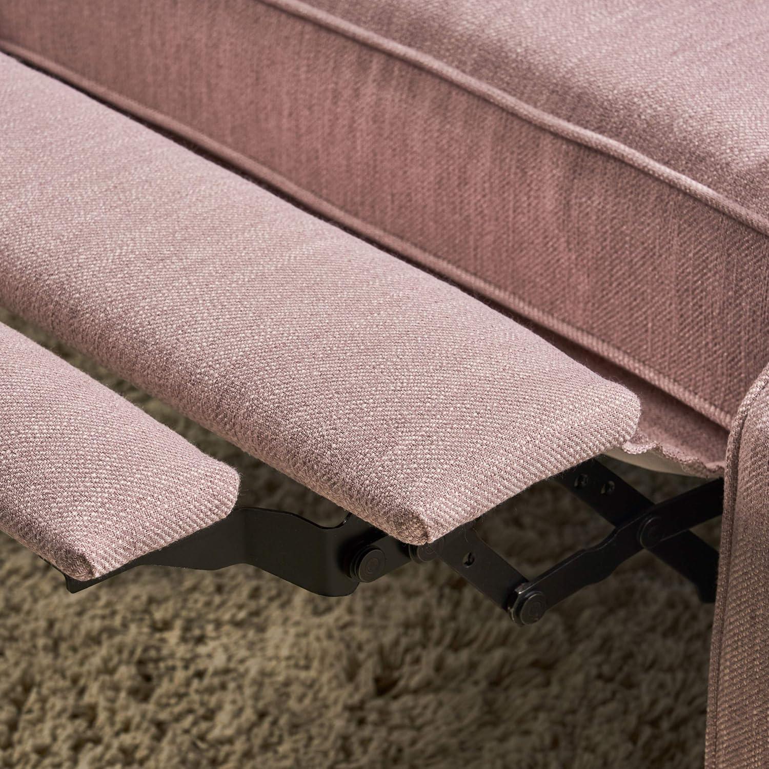 Appaloosa Oversized Wingback Press-Back Recliner Pink - Christopher Knight Home: Chic Tufted, Nailhead Trim, Polyester Upholstery