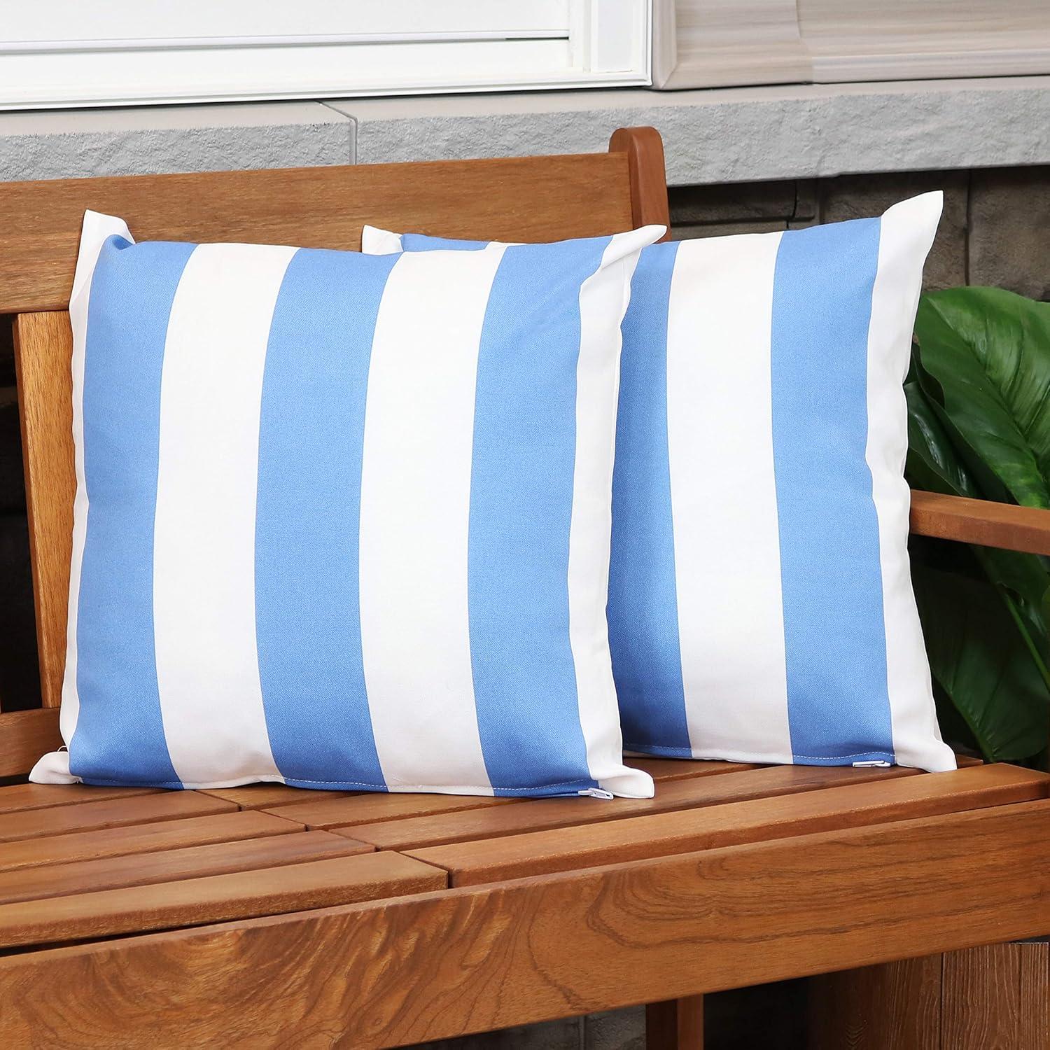 SunnyDaze Decor Indoor/Outdoor Pillow Cover (Set of 2)