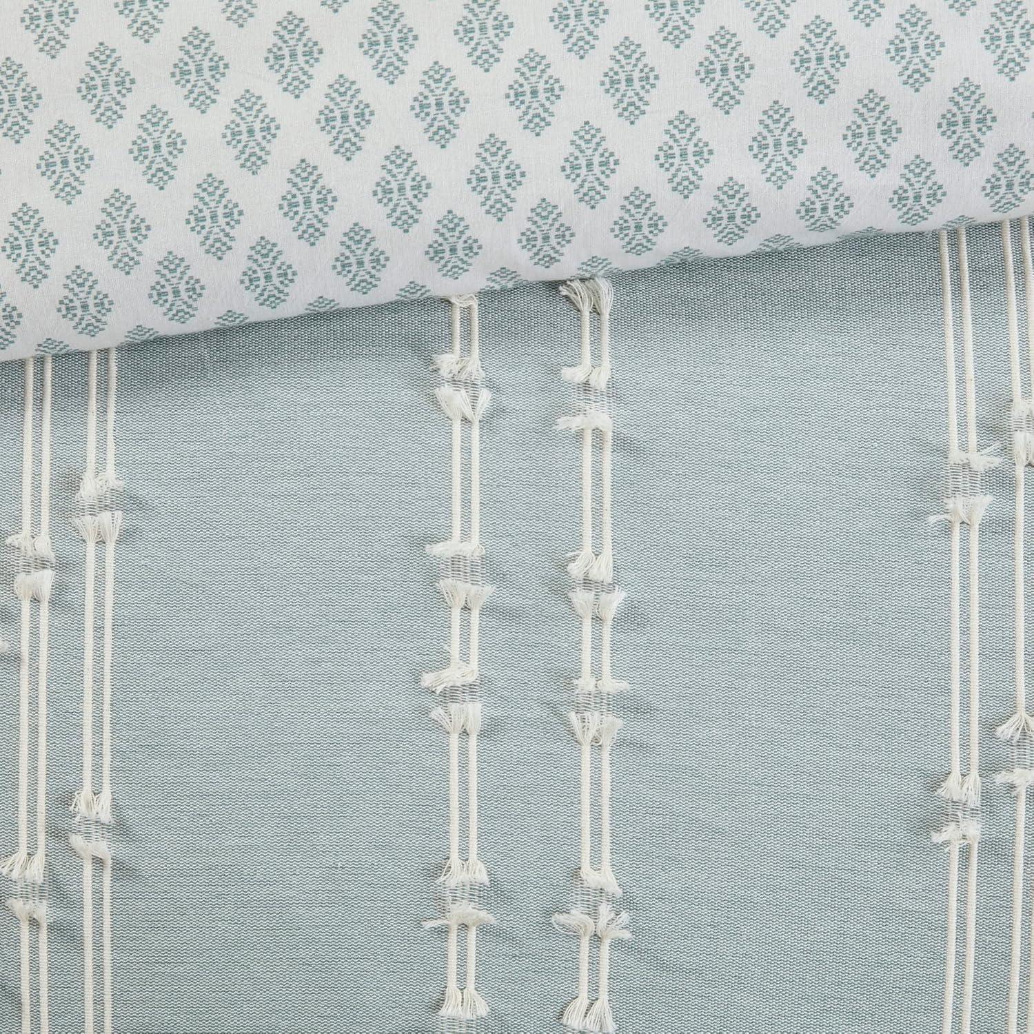 3 Piece Cotton Jacquard Bedding Set