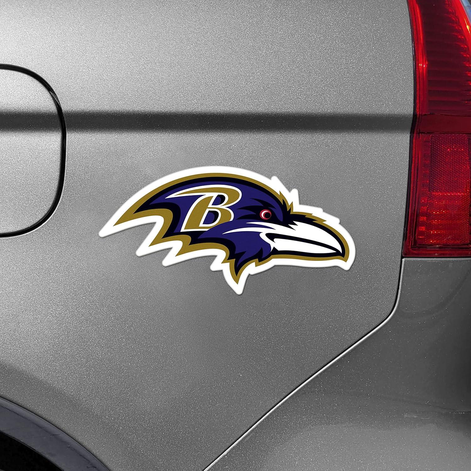 Baltimore Ravens Large Team Logo Magnet in Vivid Colors