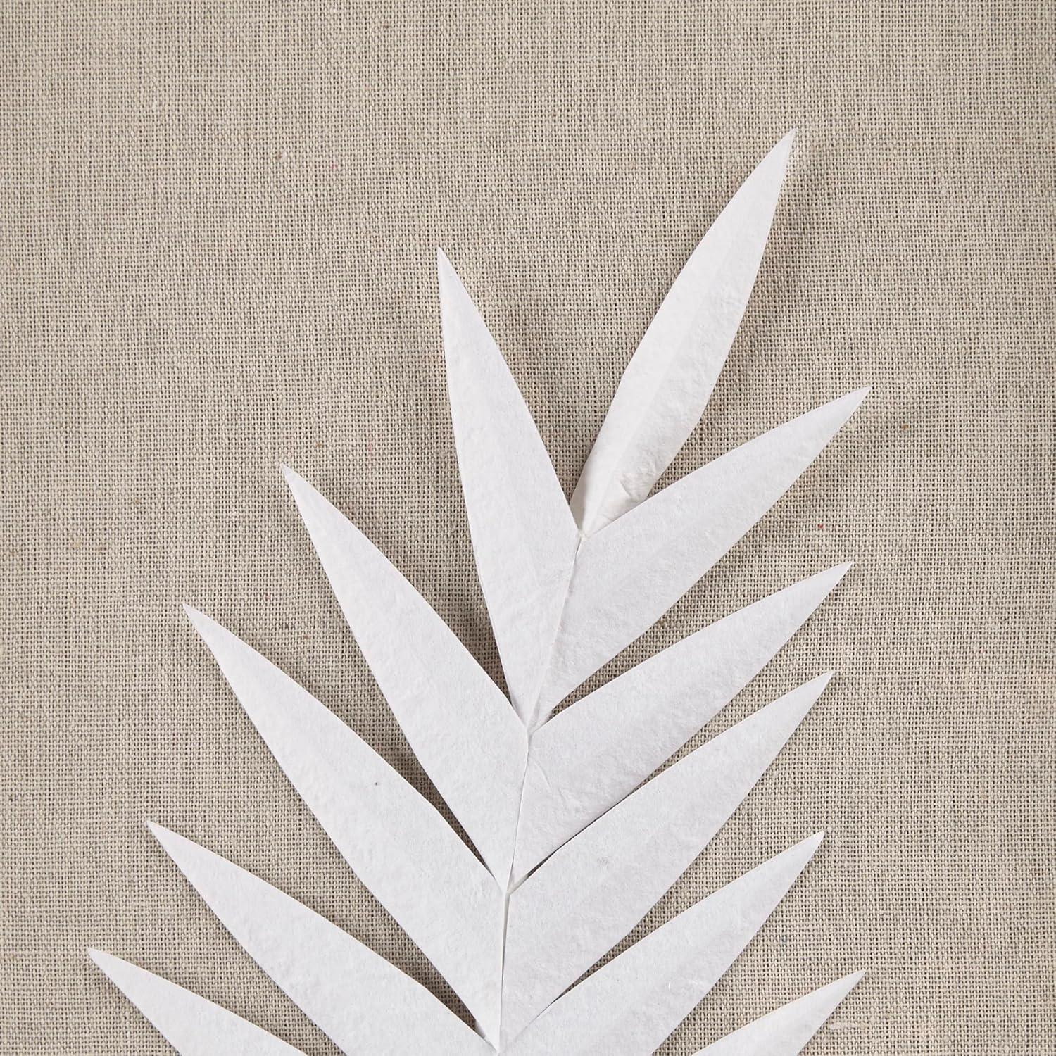 Sabal Framed Rice Paper Palm Leaves 3-piece Shadowbox Wall Décor Set