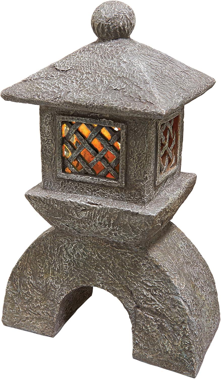 Design Toscano Japanese Pagoda Illuminated Lantern Statue: Each