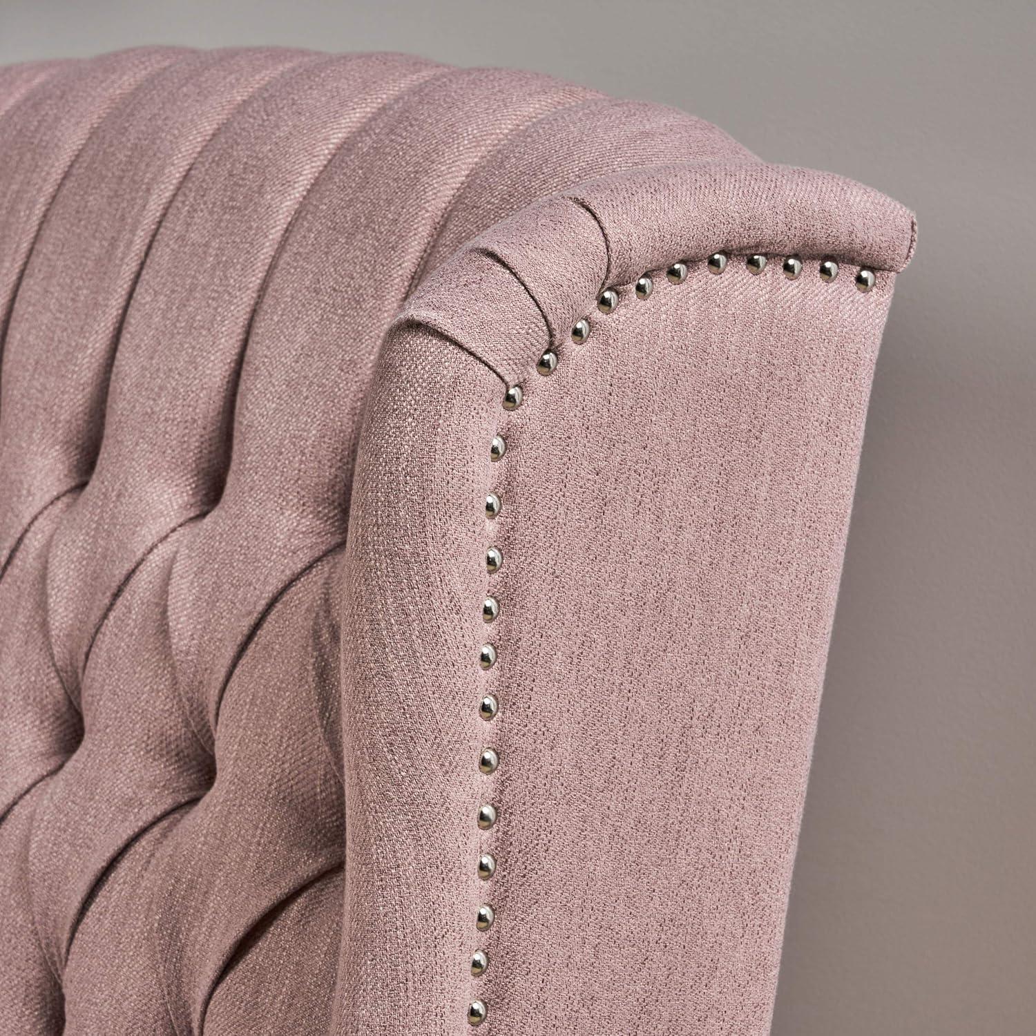 Appaloosa Oversized Wingback Press-Back Recliner Pink - Christopher Knight Home: Chic Tufted, Nailhead Trim, Polyester Upholstery