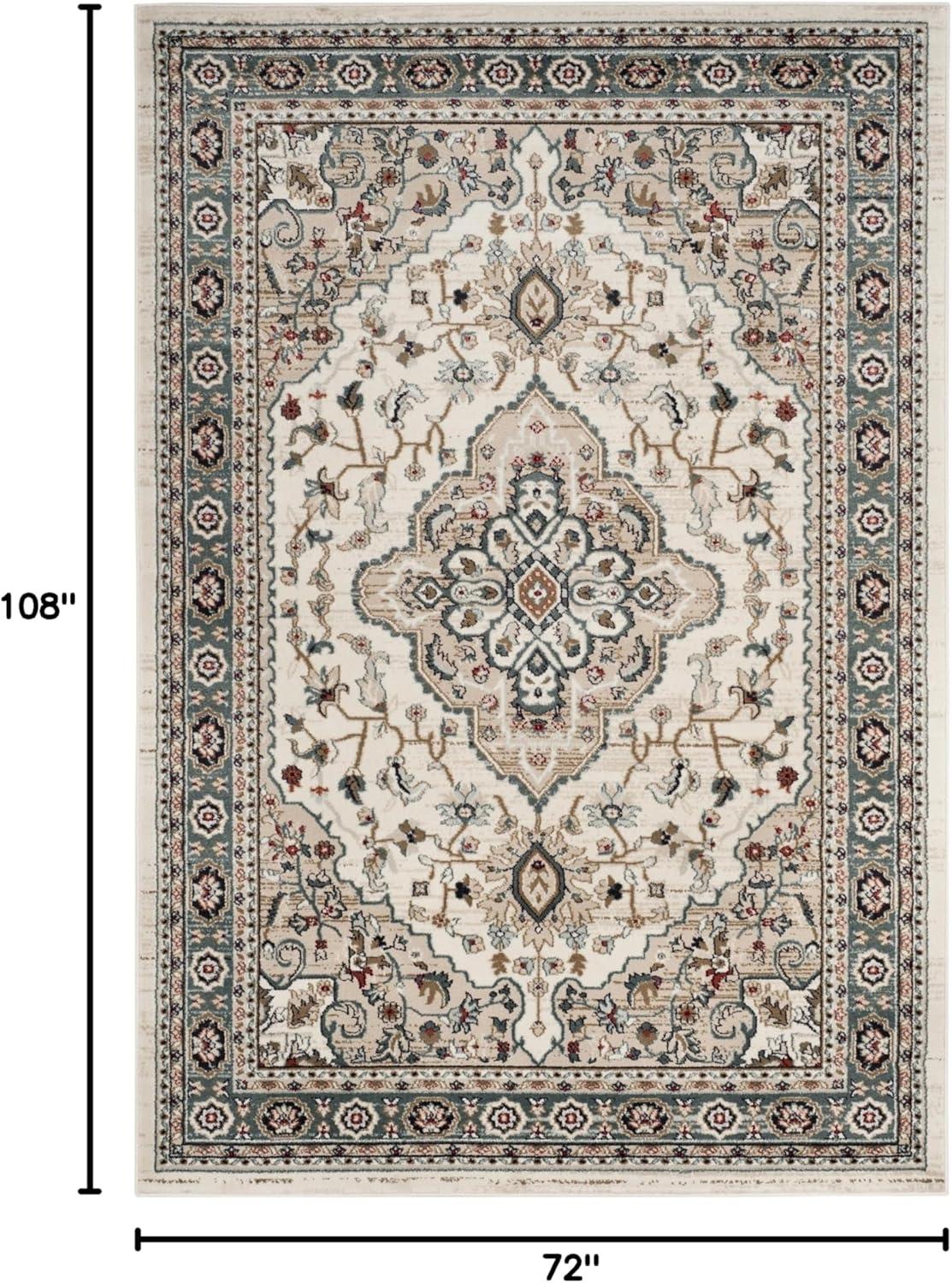 Lyndhurst LNH338 Power Loomed Area Rug - Cream/Beige - 6'x9' - Safavieh.
