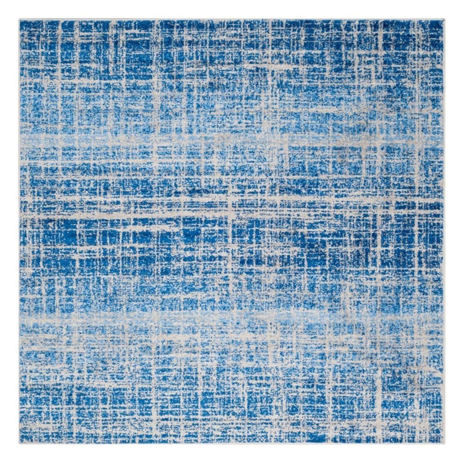 Adirondack ADR116 Machine Made Indoor Area Rug - Silver/Black - 5'-1"x7'-6" - Safavieh