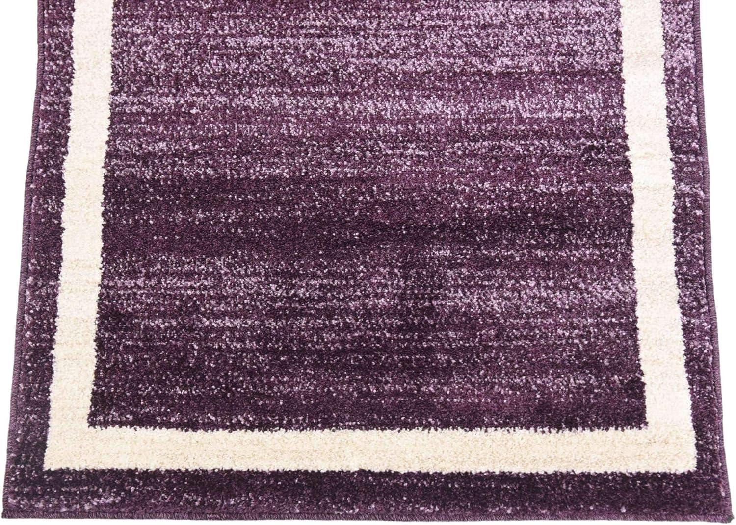 Unique Loom Del Mar Collection Area Rug - Maria (2' 2" x 3' 1" Rectangle Violet/Ivory)