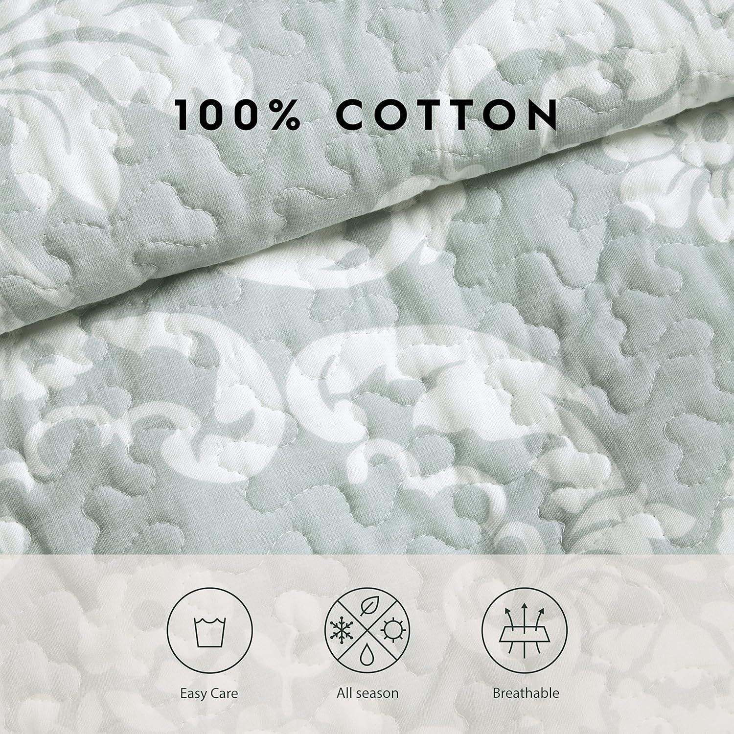 Laura Ashley Celina Patchwork Laura Ashley Reversible Cotton Quilt Set