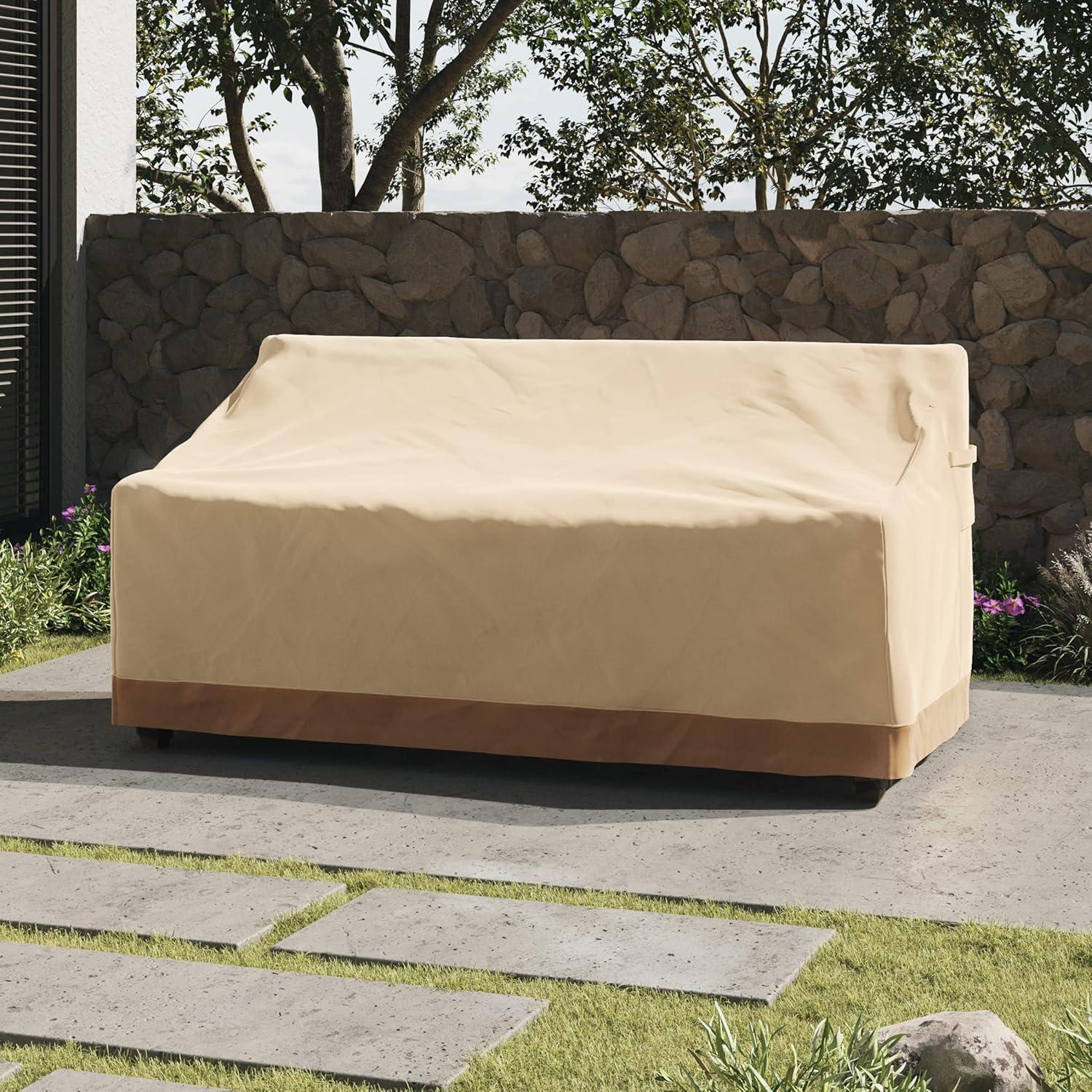 Pure Garden 76" Patio Couch Cover Beige