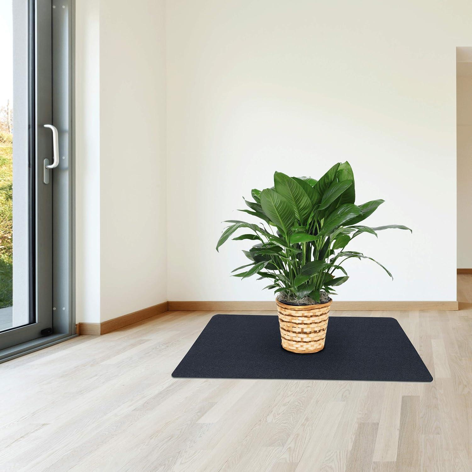 VersaTex 24 x 36" Multipurpose Recycled Rubber Floor Utility Mat, Black