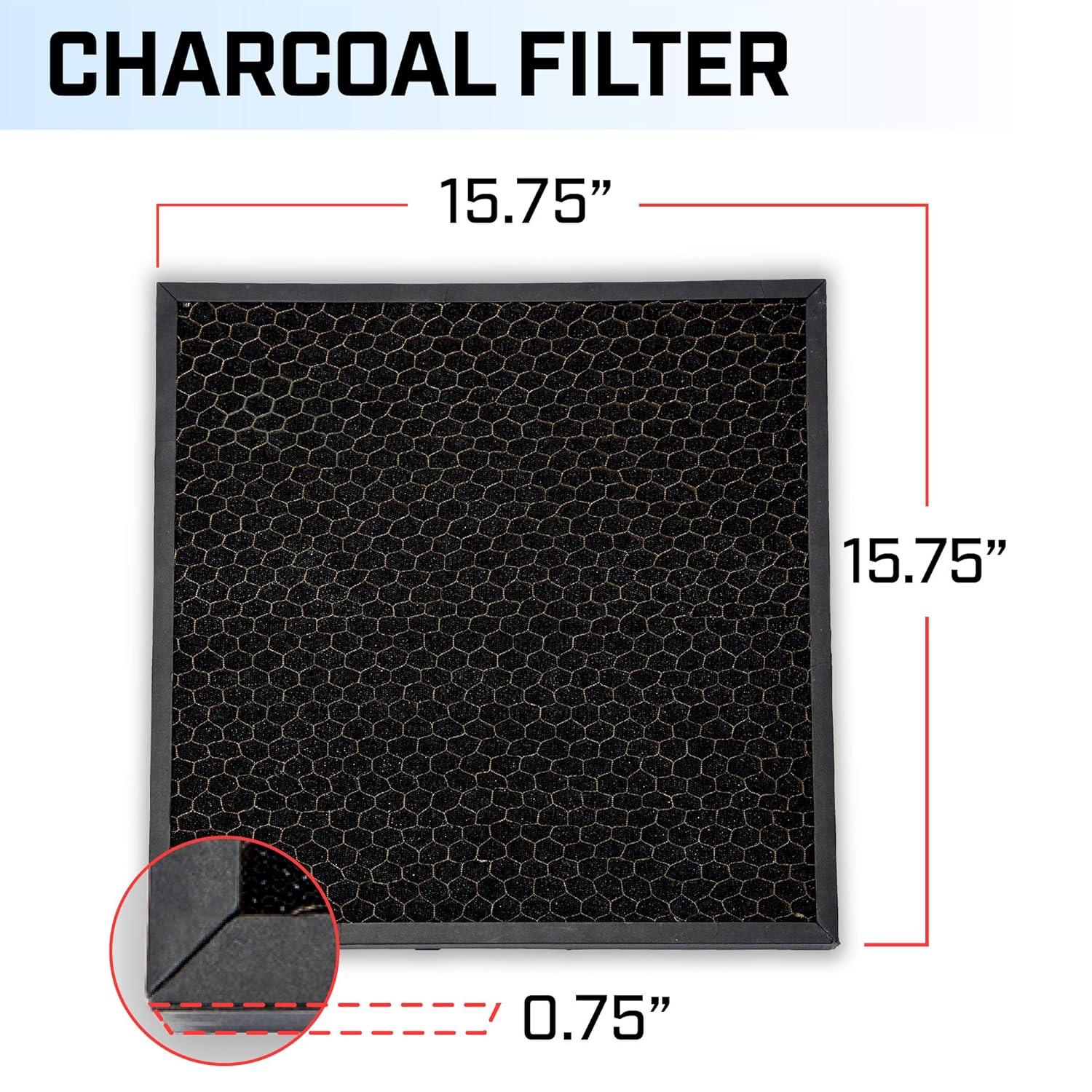 AS-ACF Air Carbon Filters for Water Damage Restoration Air Purifiers (3-Pack)