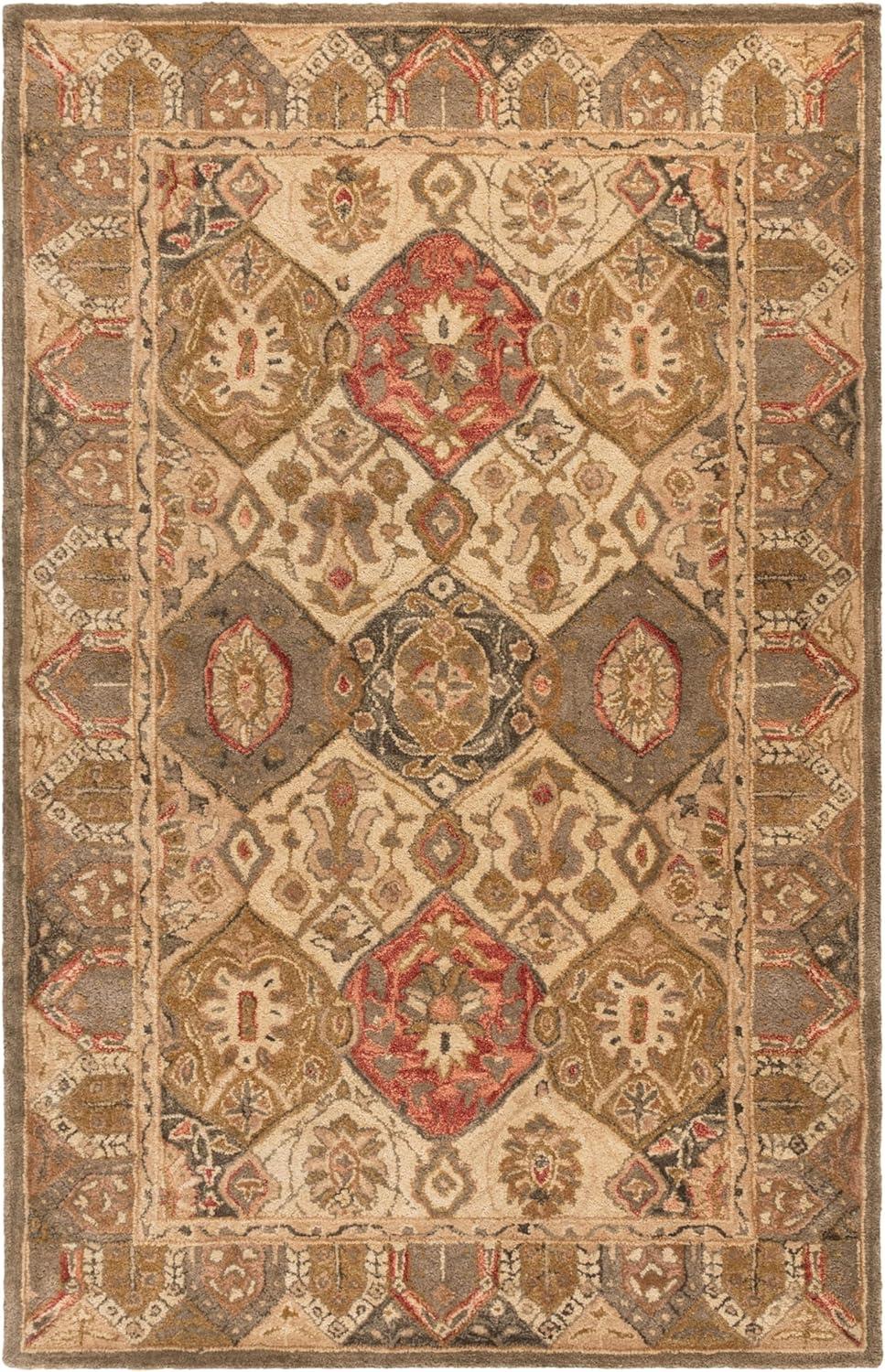 Anatolia AN530 Hand Tufted Area Rug - Beige/Multi - 5'x8' - Safavieh.