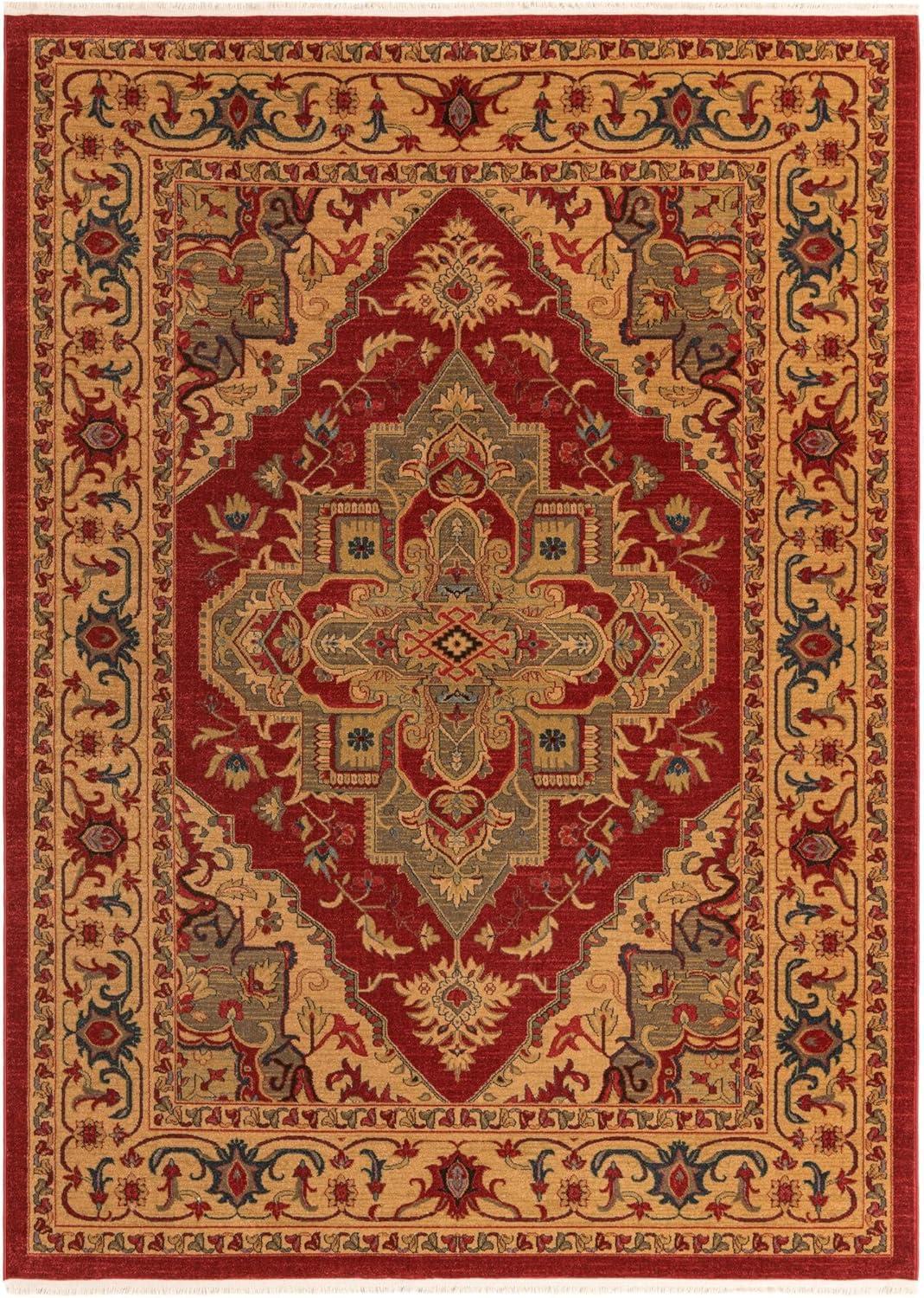 Unique Loom 8' 0 x 11' 0 Red Sahand Arsaces Area Rug