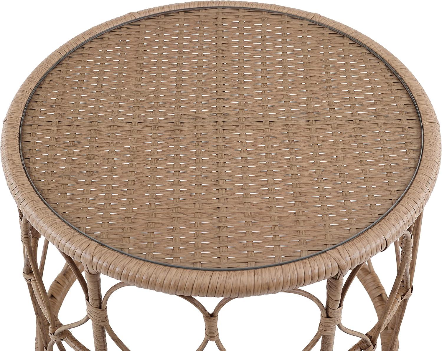 Juniper 2pc Outdoor Wicker Conversation Set: Steel Frame, Weather-Resistant - Crosley