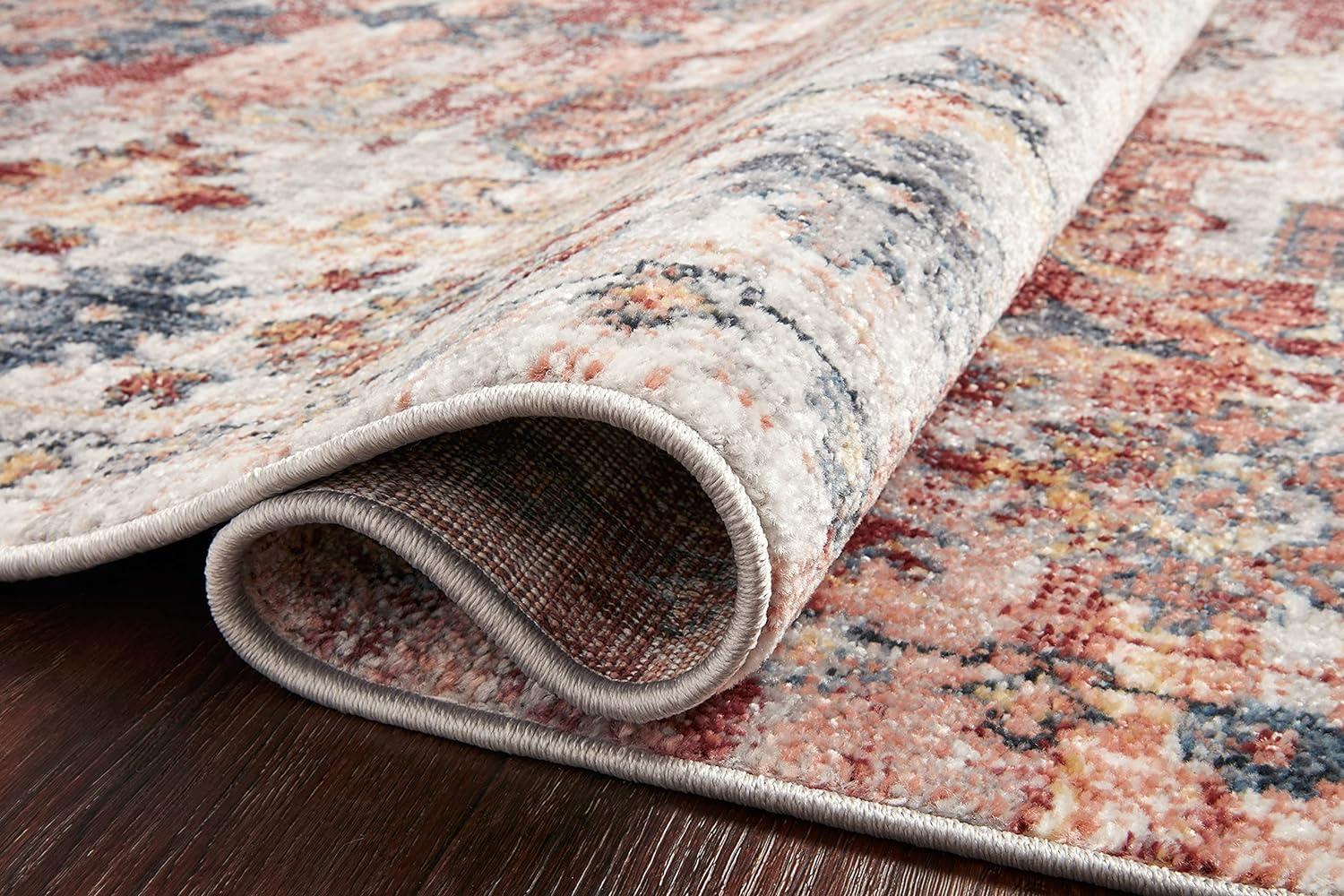 Ivory Elegance Rust & Multi Vintage-Inspired Area Rug 7'-10" x 10'