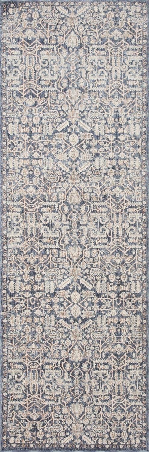 Zuma Rug by Amber Lewis x Loloi - Blue and Ivory / 9'6" x 13'1"